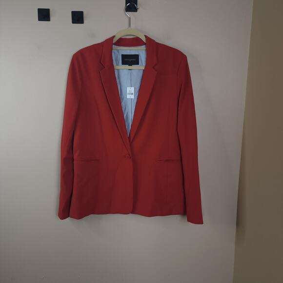 Banana Republic Jackets & Blazers - Banana Republic Burnt Orange One Button Closure Boyfriend Blazer Size 12